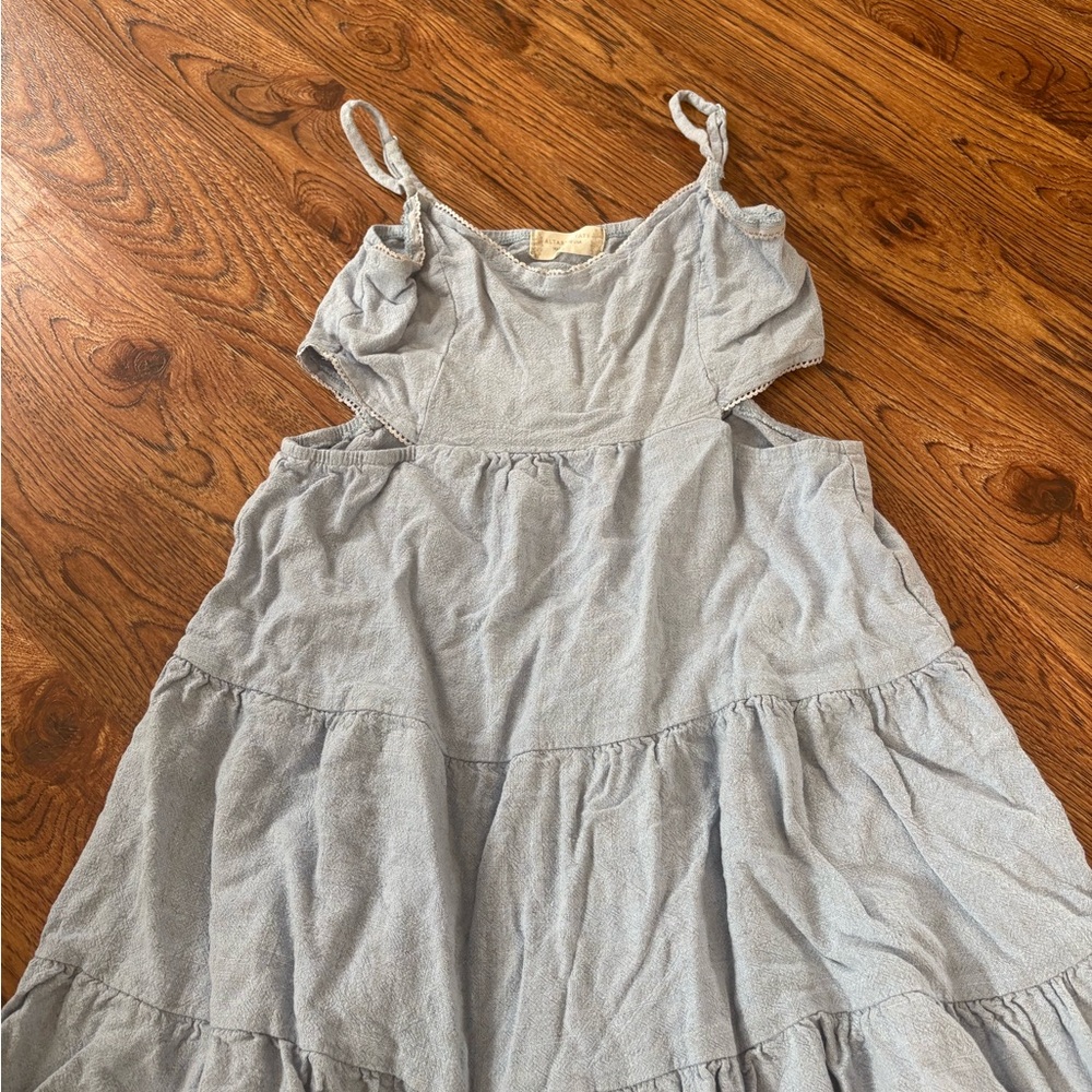 Altar'd State Sky Blue Textured Top